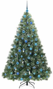 vidaXL Τεχνητό Χριστουγεννιάτικο Δέντρο Πράσινο 180 cm ΠΕ και PVC