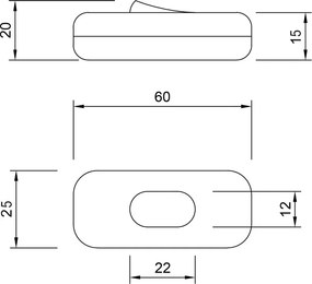 Διακοπτάκι Ενδιάμεσο Λευκό