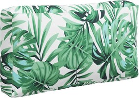 vidaXL Μαξιλάρια Παλέτας 3 τεμ. Σχέδιο Φύλλων Υφασμάτινα