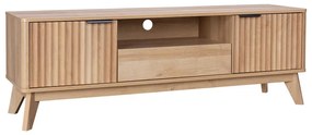 Έπιπλο τηλεόρασης Hamea mdf σε φυσική απόχρωση 145x39,5x49εκ Υλικό: MDF WITH VENEER 086-000021