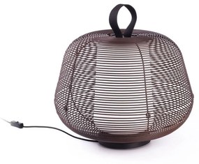 Φωτιστικό Δαπέδου Επαναφορτιζόμενο Nara 72102-157 1xE27 IP65 46x35cm Rust Brown Faro Barcelona