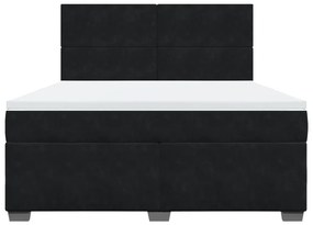 ΚΡΕΒΑΤΙ BOXSPRING ΜΕ ΣΤΡΩΜΑ ΜΑΥΡΟ 180X200 ΕΚ. ΒΕΛΟΥΔΙΝΟ 3293274