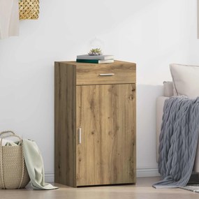 vidaXL Πλαϊνό γραφείο Artisan Oak 50 x 42,5 x 93 εκ.