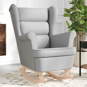 Κουνιστή καρέκλα Cloud Grey 74x90x102 cm Ύφασμα