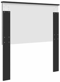 vidaXL Κεφαλάρι Μαύρη Οξυά 90 cm Επεξεργασμένο ξύλο