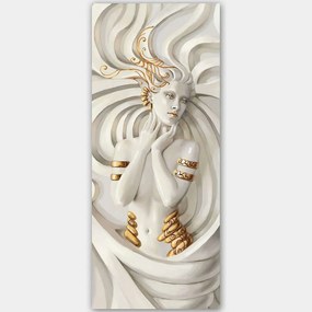 Πίνακας Καμβάς 451ERN1901 50x120cm Multi Wallity Κάθετοι Wood, Canvas