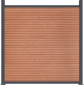 vidaXL Πάνελ Περίφραξης Καφέ 1218 x 186 εκ. από WPC
