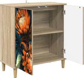 vidaXL Πλαϊνό γραφείο LOCHEM Sonoma 69 x 33 x 75 εκ.