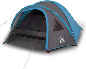 vidaXL Σκηνή Κάμπινγκ 4 Ατόμων Αδιάβροχη Μπλε