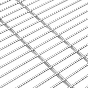 vidaXL BBQ Grill Grate Ασημί Ø57 εκ. Ανοξείδωτο ατσάλι