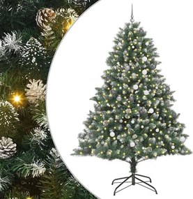 vidaXL Τεχνητό Χριστουγεννιάτικο Δέντρο με 300 LED Πράσινο 240 cm