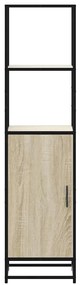 Highboard Sonoma Oak Κατασκευασμένο ξύλο και μέταλλο - Καφέ