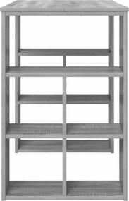 vidaXL Γραφείο Γκρίζο Σονομα 90 x 50 x 75 cm Επεξεργασμένο Ξύλο
