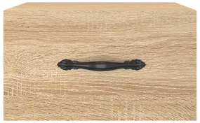 vidaXL Κομοδίνα Επιτοίχια Sonoma Δρυς 35 x 35 x 20 εκ.