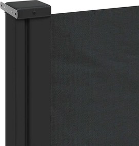 vidaXL Σκίαστρο Πλαϊνό Συρόμενο Μαύρο 160 x 500 εκ.