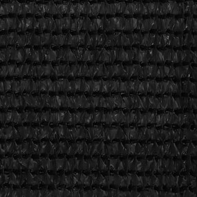 Διαχωριστικό Βεράντας Μαύρο 120 x 300 εκ. από HDPE - Μαύρο