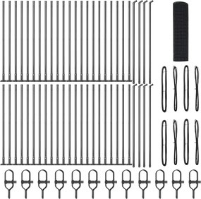 vidaXL Στύλος Περιφράξεων Γκρι 100 x 0,8 μ (12 x 12 mm πλέγμα)
