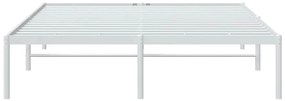 vidaXL Πλαίσιο Κρεβατιού Λευκό 160 x 200 εκ. Μεταλλικό