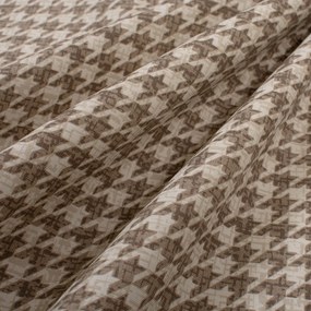 Αλέκιαστο Τραπεζομάντηλο (180x300) Dimcol Houndstooth 473 Beige