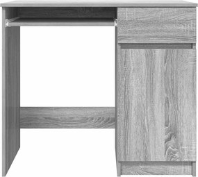 vidaXL Γραφείο Γκρι Sonoma 86x49x76 εκ. από Επεξεργασμένο Ξύλο