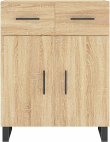 vidaXL Ντουλάπι Sonoma δρυς 69,5 x 34 x 180 εκ. από Επεξεργασμένο Ξύλο