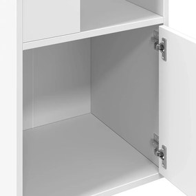 vidaXL Βιβλιοθήκη Λευκή 40x36x189 εκ. από Επεξεργασμένο Ξύλο
