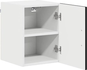 vidaXL Πάνελ πλυντηρίου πιάτων Kalmar 2 pcs Μαύρο Επεξεργασμένο Ξύλο