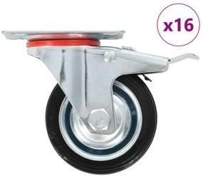 vidaXL Ρόδες Περιστρεφόμενες 8 τεμ. 75 χιλ.