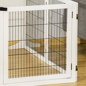 Πτυσσόμενο Barrier Dog 432 x 36 x 70 cm Ξύλο Πεύκου Λευκό