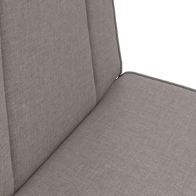 vidaXL Ρυθμιζόμενη Πολυθρόνα Δαπέδου Taupe Ύφασμα
