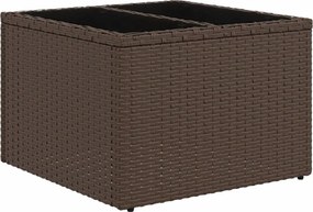 vidaXL Σαλόνι Κήπου Σετ 9 τεμ. Καφέ από Συνθ. Ρατάν με Μαξιλάρια