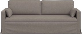vidaXL Καναπές Taupe 198 x 78 x 80 εκ ύφασμα