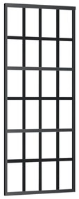vidaXL Συρόμενη Πόρτα με Σετ Υλικού ESG Γυαλί & Αλουμίνιο 76 x 205 εκ.