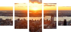 Εικόνα 5 μερών ενός όμορφου αστικό τοπίου της Νέας Υόρκης - 200x100