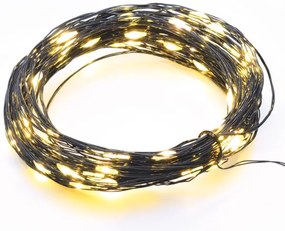 Λαμπάκια Σειρά 100 LED Θερμό Φως Μαύρο Καλώδιο Χάλκινο 8 Προγράμματα IP44 10μ και 3μ 1,8W X01100142 ACA-X01100142-Μαύρο X01100142