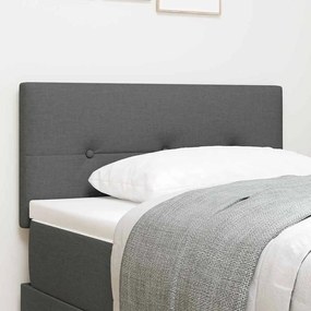 vidaXL LED Κεφαλάρι Τετράγωνο Σκούρο Γκρι 80 cm Υφασμάτινο