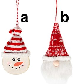 Χριστουγεννιάτικο Ξύλινο Στολίδι σε 2 Σχέδια 4954 (b)