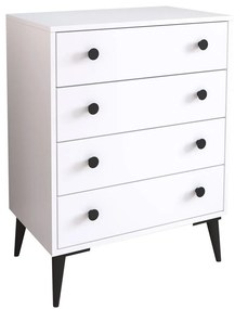 Συρταριέρα  AMARI Λευκό Μοριοσανίδα 72x43x96cm
