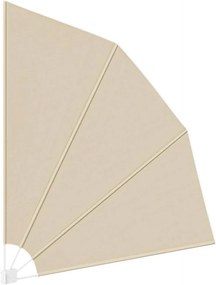 vidaXL Αδιάφανο σκίαστρο μπαλκονιού Μπεζ 210 x 210 cm Πολυεστέρας