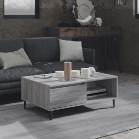 vidaXL Τραπεζάκι Σαλονιού Γκρι Sonoma 90x60x35 εκ. Επεξεργασμένο Ξύλο