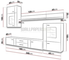 Fuse Σύνθεση Καφέ 240x195x45