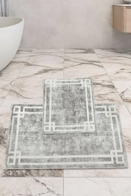 Stewehome Σετ χαλιών μπάνιου με αντιολισθητική βάση 2 τεμαχίων 60x100x6 cm