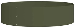 vidaXL Ζαρντινιέρες κήπου 5 pcs Λαδί 80 x 80 x 20 cm Ατσάλι