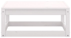 Σαλόνι Κήπου Σετ 5 Τεμαχίων Λευκό από Μασίφ Ξύλο Πεύκου - Λευκό