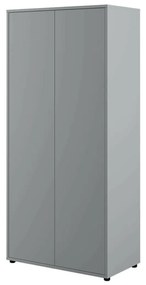 Ντουλάπα Concept Pro Lenart AH156, Γκρι, 218x101x55cm, 95 kg, Πόρτες ντουλάπας: Με μεντεσέδες, Αριθμός ραφιών: 2, Αριθμός ραφιών: 2 | Epipla1.gr