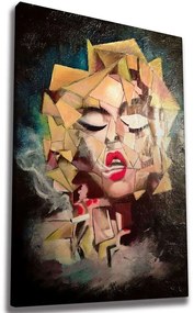 Πίνακας Καμβάς 265VGA1590 50x70cm Multi Wallity Κάθετοι Wood, Canvas