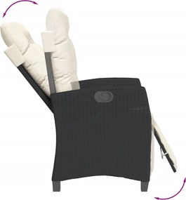 vidaXL Patio Dining Set 4 τμχ. 4-θέσια Black and Cream