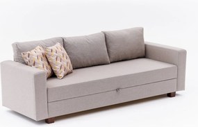 3-Seat Sofa-Bed Aly - Beige Beige