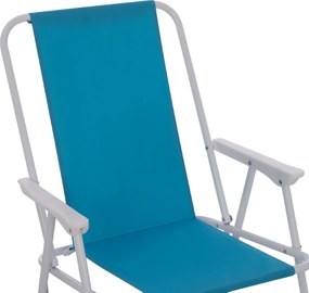 ΚΑΡΕΚΛΑ ΠΑΡΑΛΙΑΣ DEVAL ΠΤΥΣΣΟΜΕΝΗ ΣΙΕΛ ΜΕ ΨΗΛΗ ΠΛΑΤΗ HM5148 ΜΕΤΑΛΛΙΚΗ