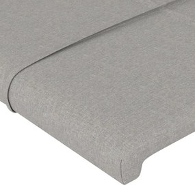 vidaXL Κεφαλάρια Αν. Γκρι 200x5x78/88 εκ. Ύφασμα